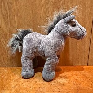 Ganz Webkinz Grey Arabian Horse NO CODE Stuffed Plush Toy HM098 11”